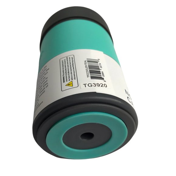 TOADFISH Non-Tipping Can Cooler. Silicone Metal. Gray / Green. New NWT. - Picture 6 of 16